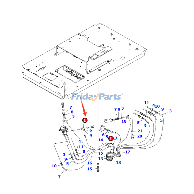 FridayParts Hydraulikschlauch