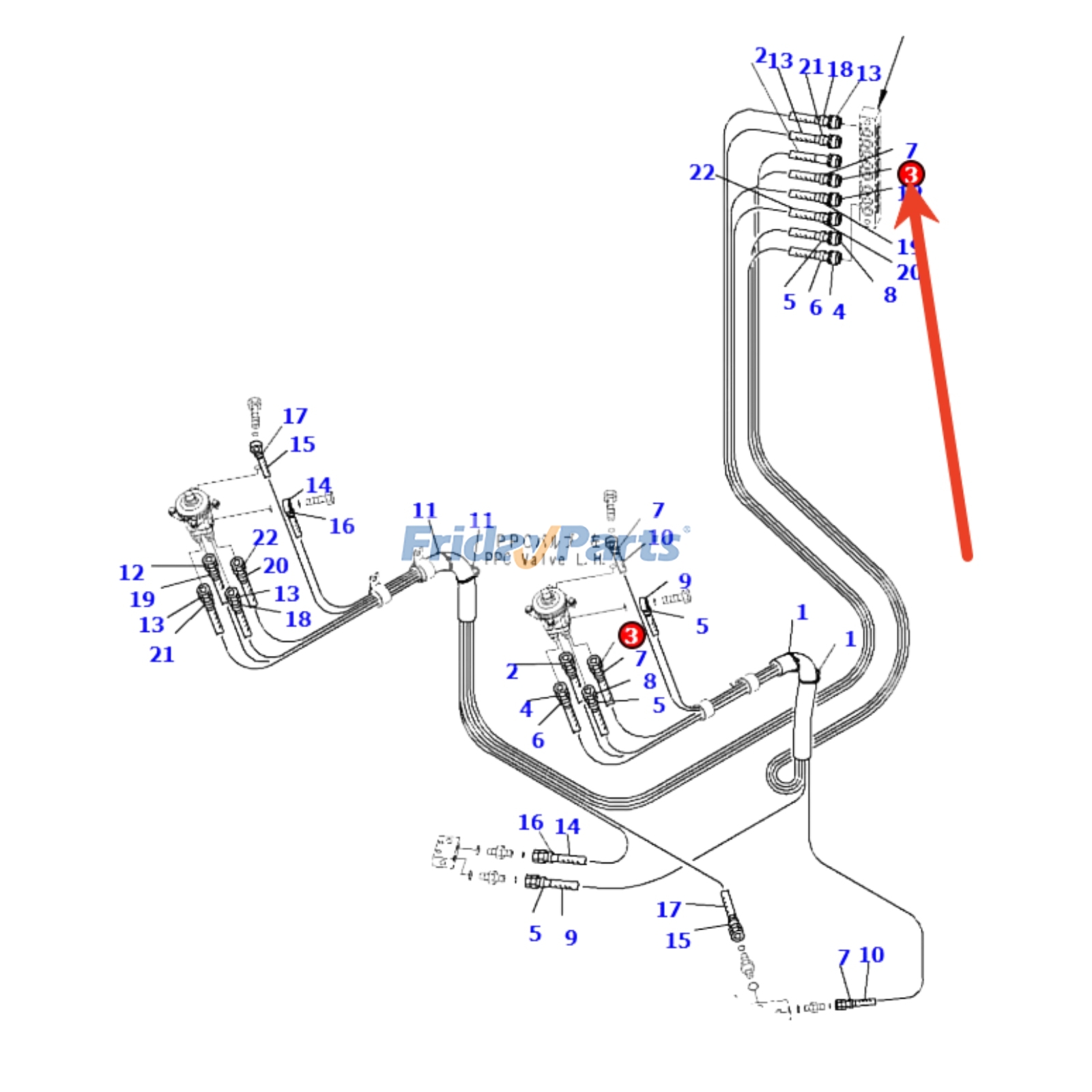 Wąż hydrauliczny dla Koparka