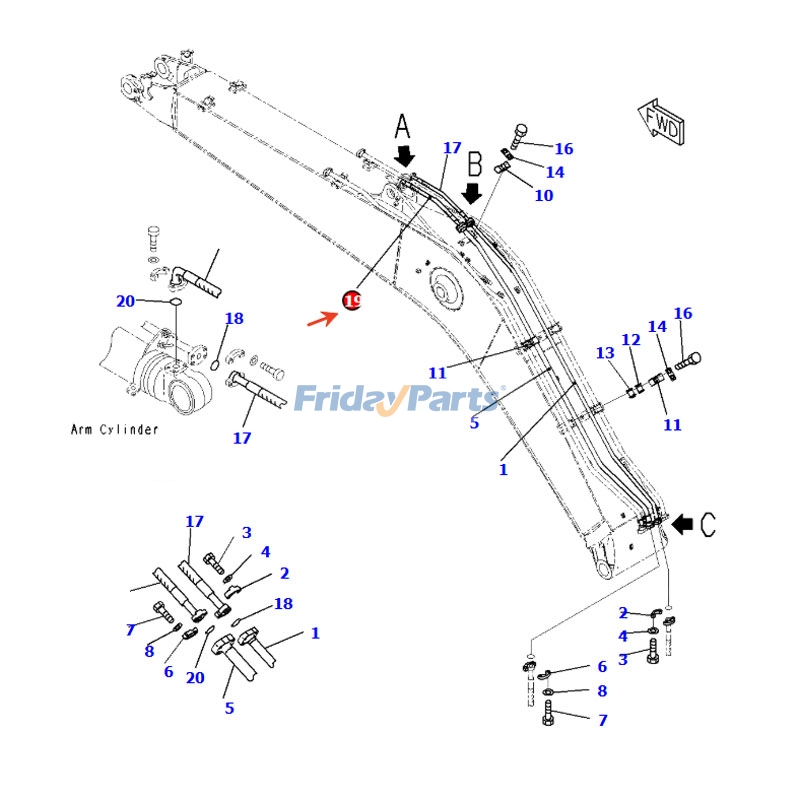 Wąż hydrauliczny dla Koparka
