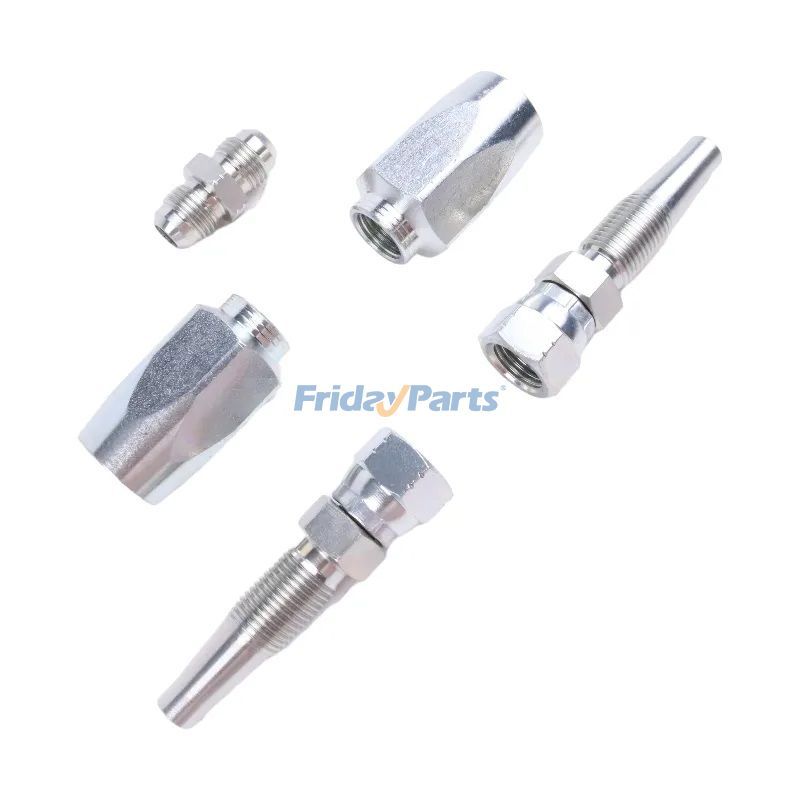 Hydraulikschlauch-Reparatursatz, 1/4 3/8 1/2 ID, 2-adriger Schlauch, wiederverwendbare Feldreparaturarmaturfür Für andere Marken