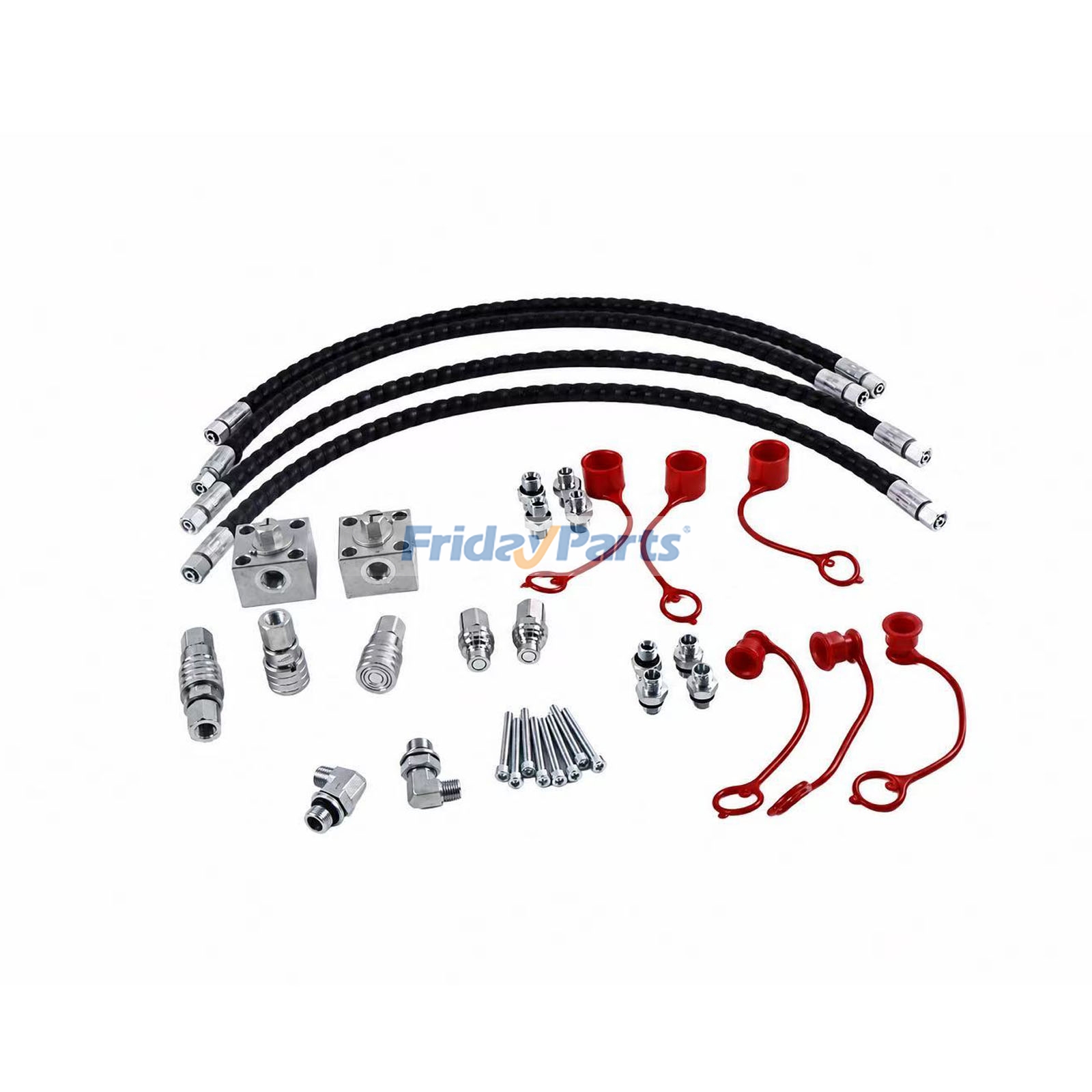 Excavator Hydraulic Hose Tee Valve Quick Connector