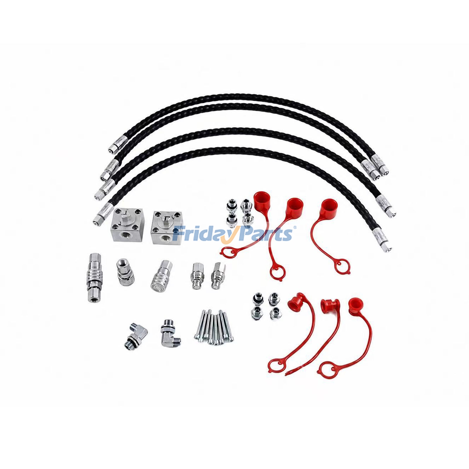 Hydraulic Hose Tee Valve Quick Connector for Under 2 Ton Mini Excavator