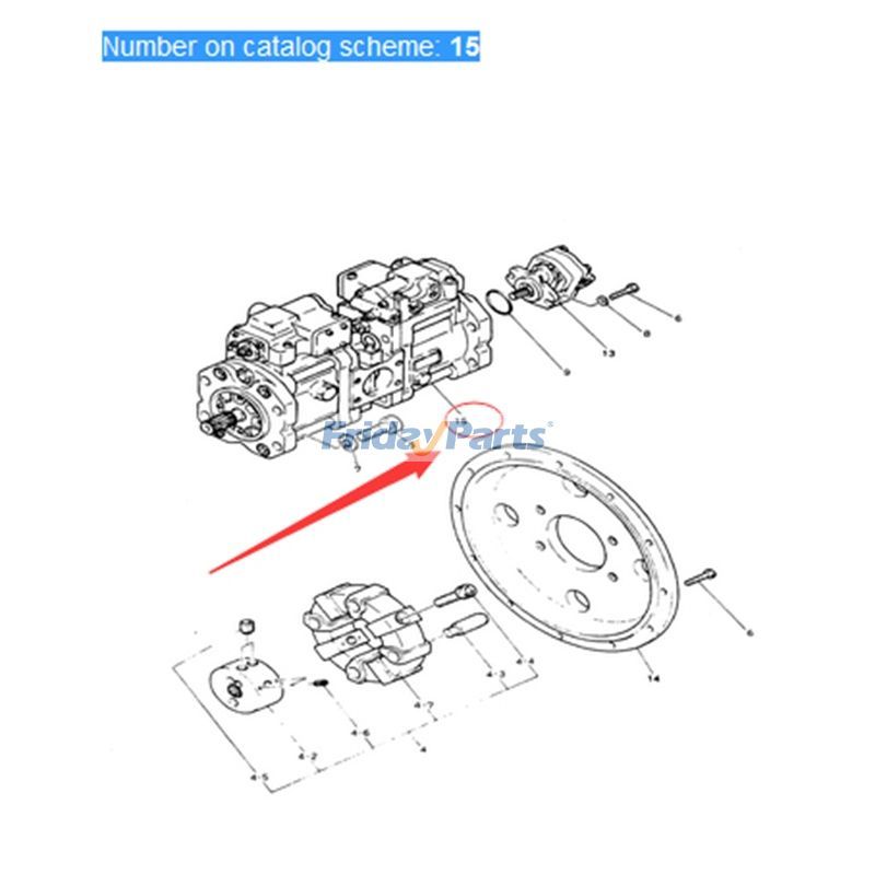 エクスカベーター 油圧メインポンプ
