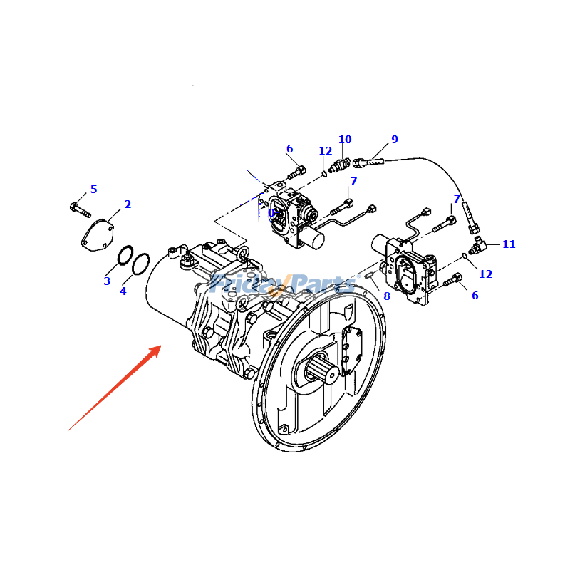 FridayParts Hydraulische Hauptpumpe
