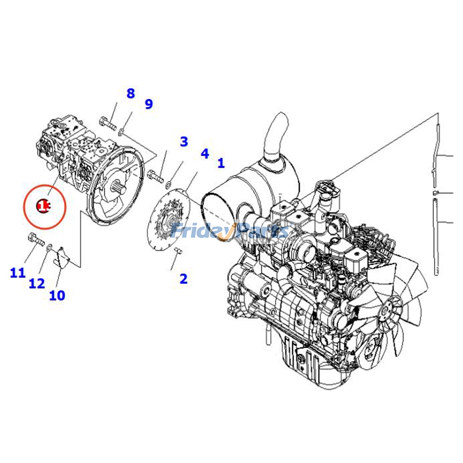 Hydraulic Main Pump for Excavator