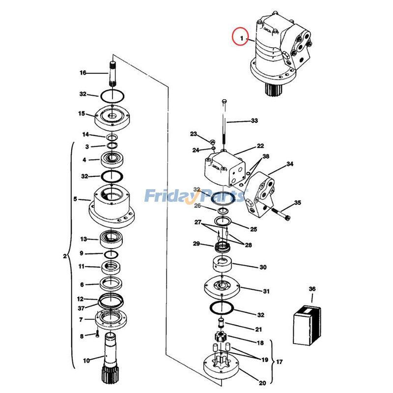  Hydraulic Motor Skid Steer For BOBCAT