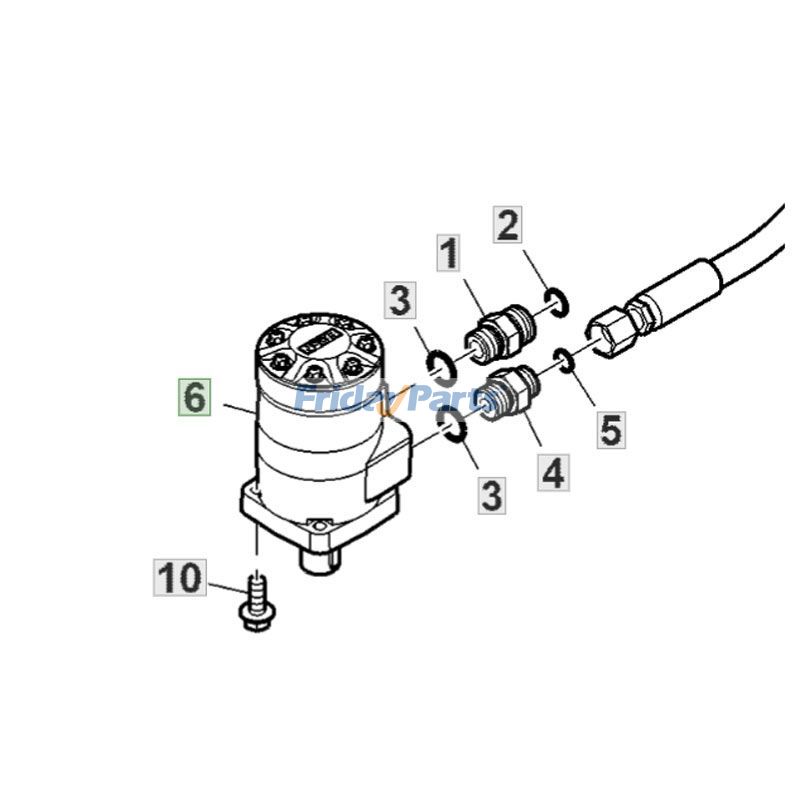 エンジン,ハーベスター 油圧モーター