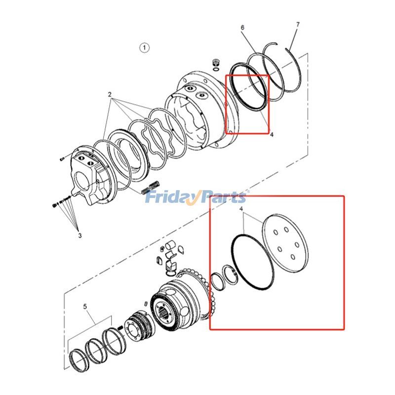 Hydraulic Motor Seal Kit for Compactor