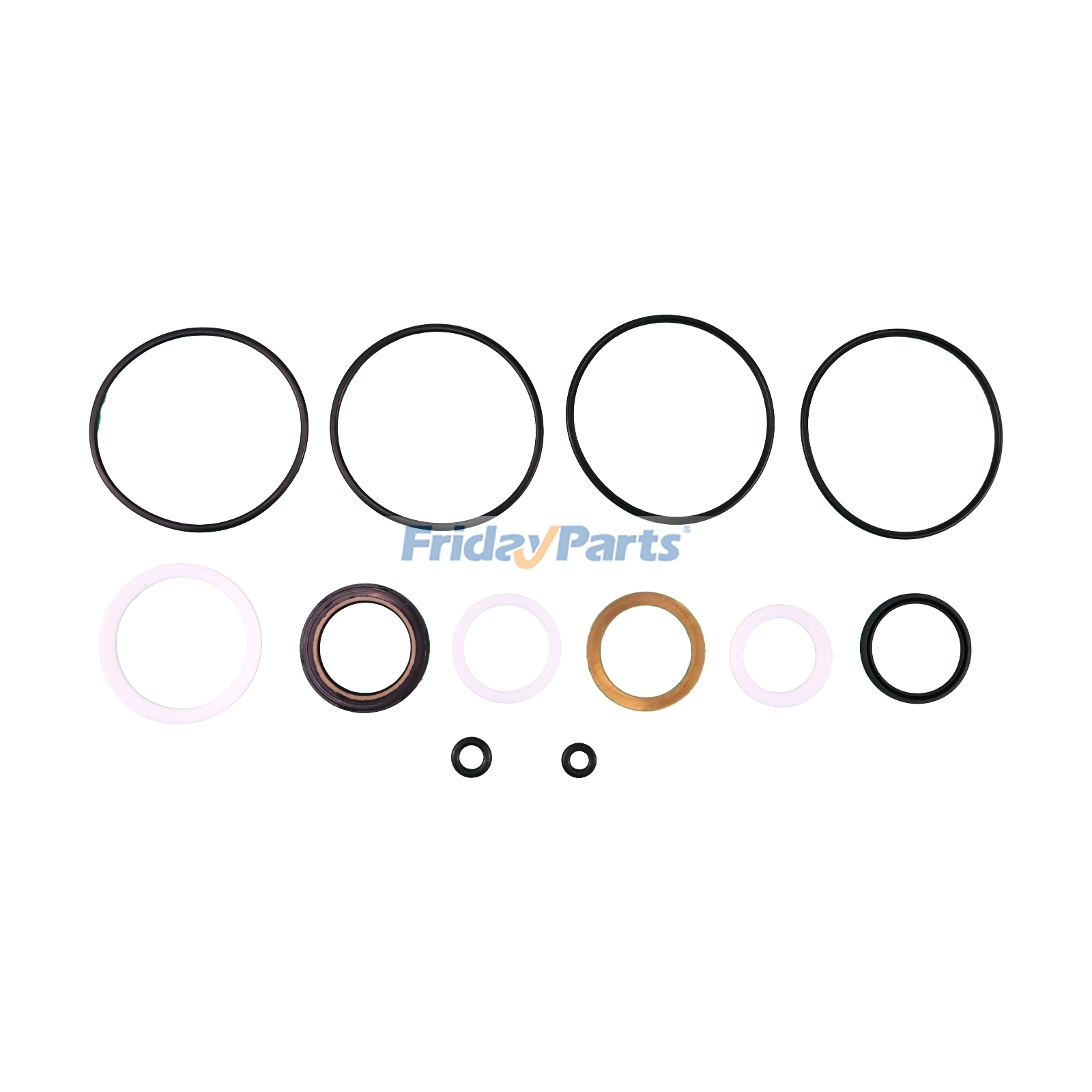 Kit de sello de motor hidráulico de repuesto Eaton Char-Lynn 2000 Series 61258-000 para excavadoras, topadoras, maquinaria agrícola e industrial de FridayParts