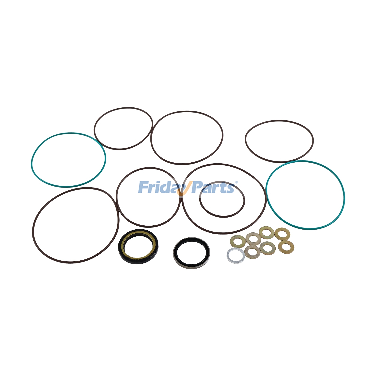 Kit de sellos de motor hidráulico de repuesto para Danfoss 151-1166 de FridayParts