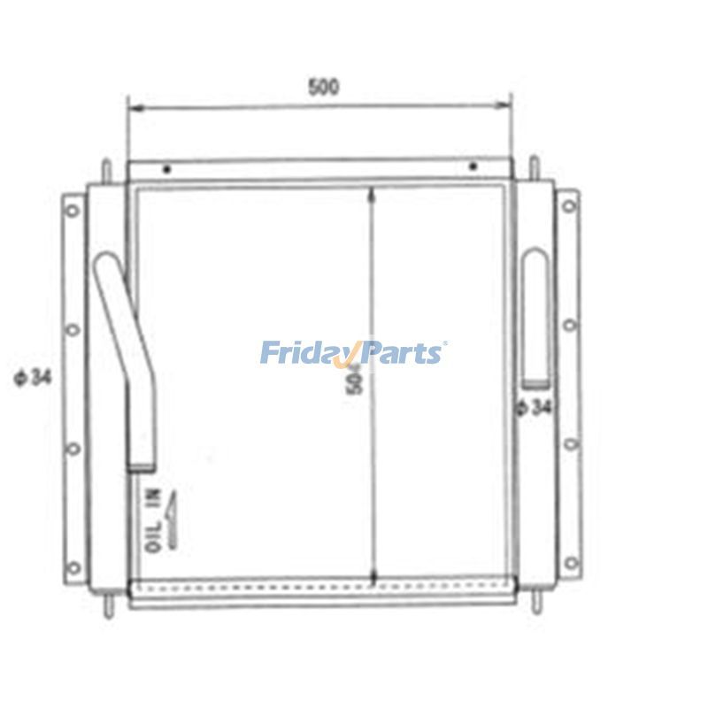 Hydraulic Oil Cooler 085-4974 for Caterpillar CAT E70B E307 Excavator
