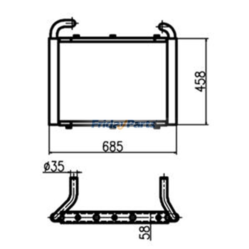 FridayParts Hydraulikölkühler
