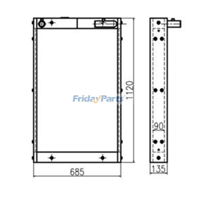 FridayParts Hydraulikölkühler