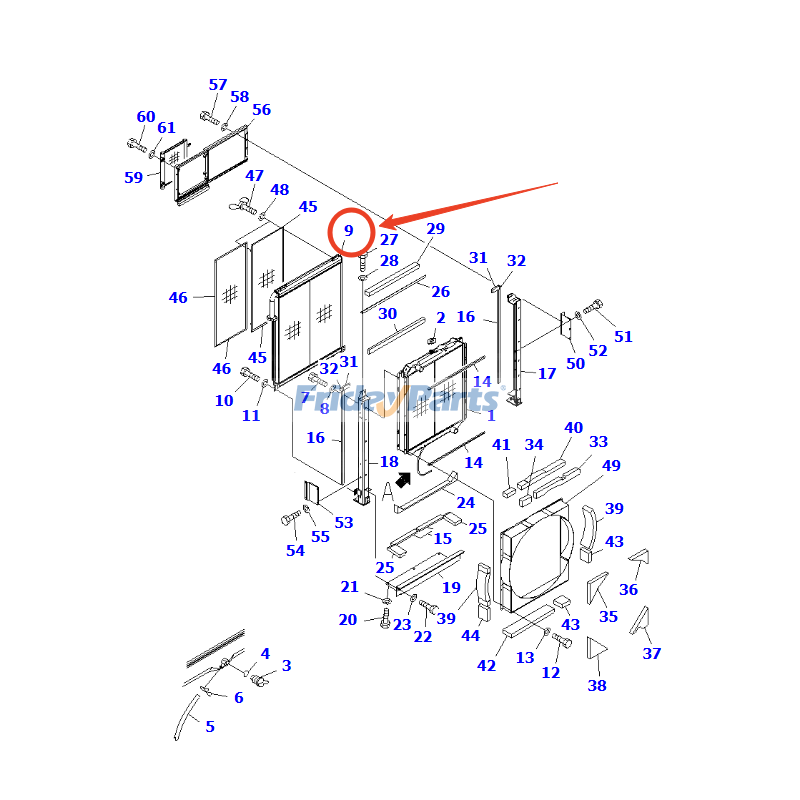 FridayParts Hydraulikölkühler