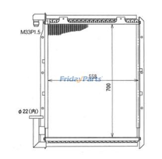 FridayParts Hydraulikölkühler
