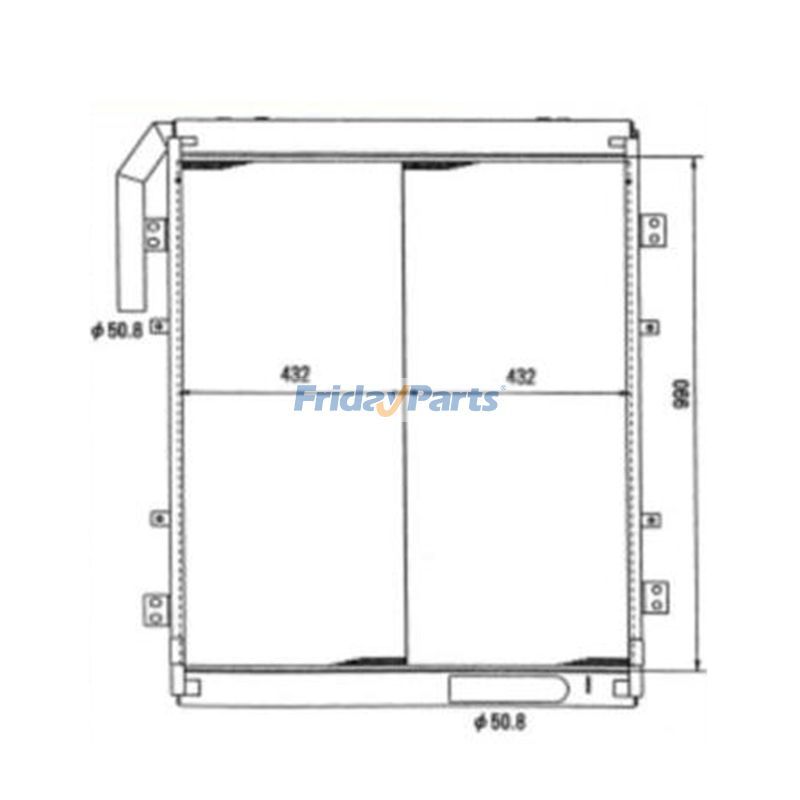 Hydraulic Oil Cooler for Excavator