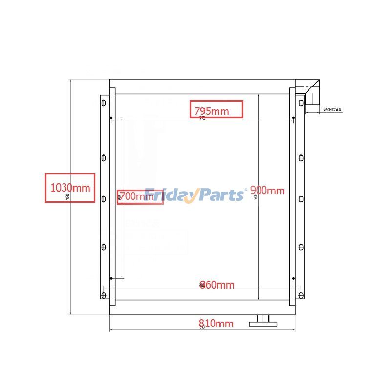 FridayParts Hydraulikölkühler