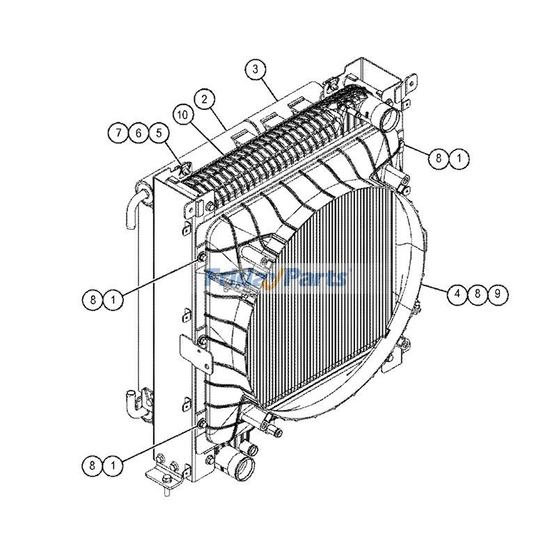 Hydraulic Oil Cooler for Loader