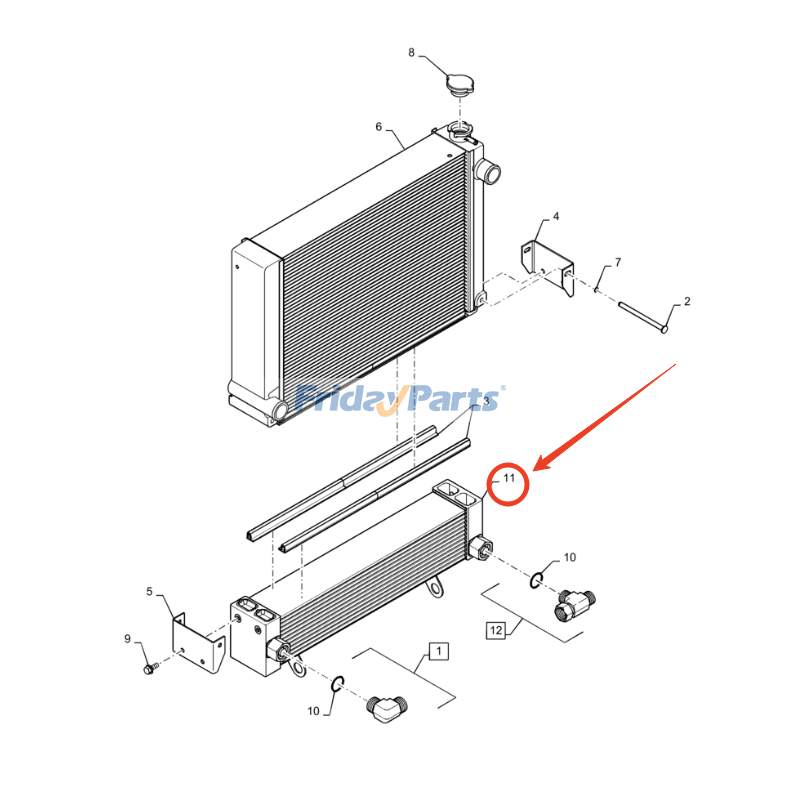 Hydraulic Oil Cooler for Loader