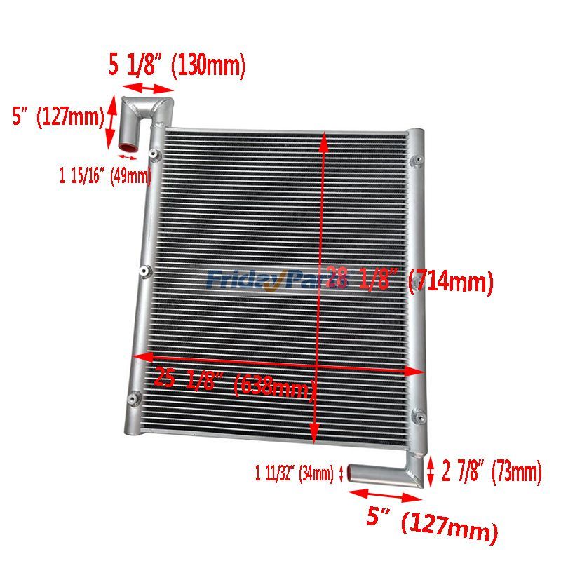 Refroidisseur d'huile hydrauliquepour Pelle