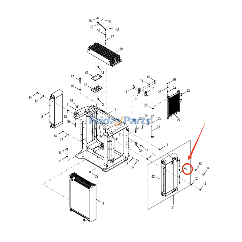 FridayParts Hydraulikölkühler