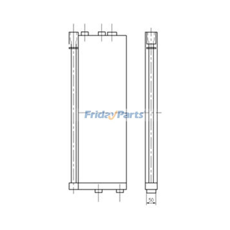 Hydraulikölkühler für Hyundai Bagger R55-7 Neuer Typ