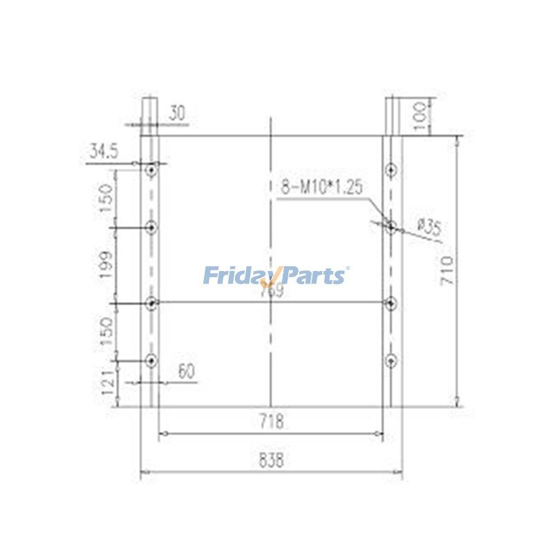 Hydraulic Oil Cooler for Excavator