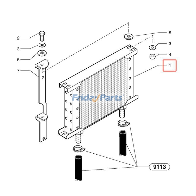 Hydraulic Oil Cooler for Excavator
