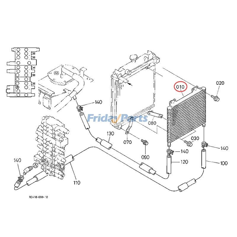 Hydraulic Oil Cooler for Excavator