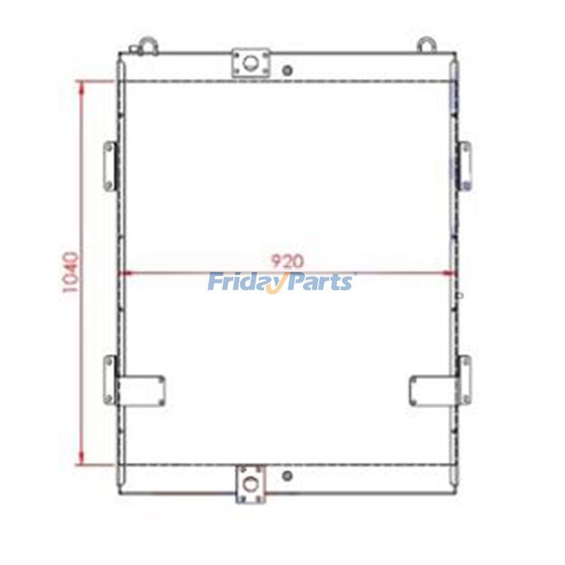 Hydraulic Oil Cooler VOE14261581 for Volvo Excavator EC300