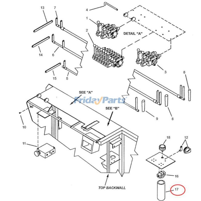 Filtre à huile hydraulique RT165 RT175 RT210 RT250 Pour Gehl