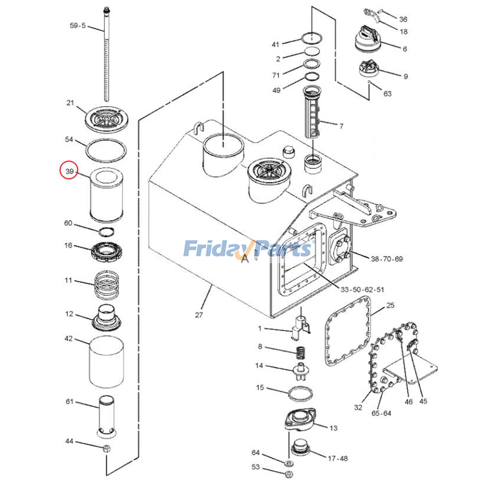 Hydraulic Oil Filter for Dozer,Engine