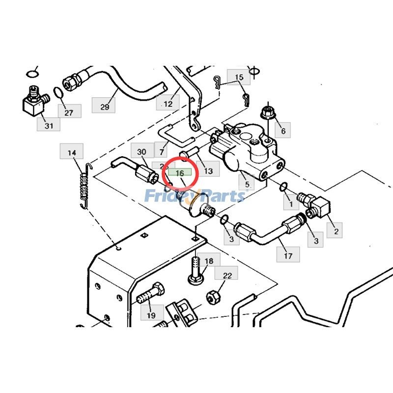 Hydraulic Oil Filter AM120916 for John Deere Tractor 240 245 260 335 ...