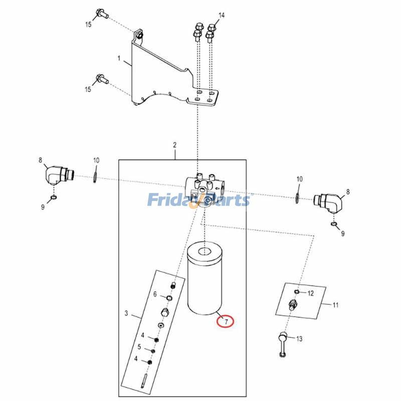 Hydraulikölfilter AT314164 für John Deere 280 313 315 317 320D 325 326D 328D 329D 332 333D CT322 CT332für Für JOHN DEERE