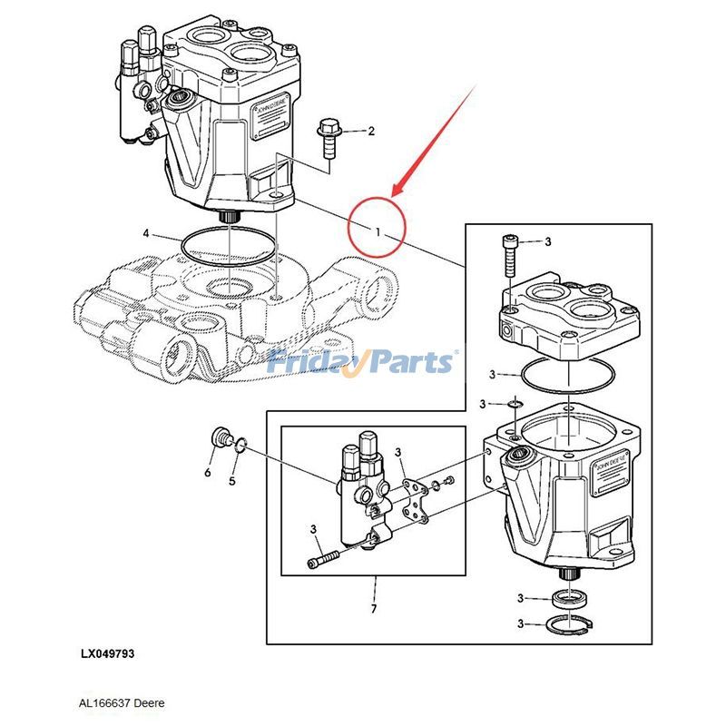 Hydraulic Oil Pump AL166637 for John Deere 6130 6230 6330 6430 6530 6534 6630 6830 6930 for less