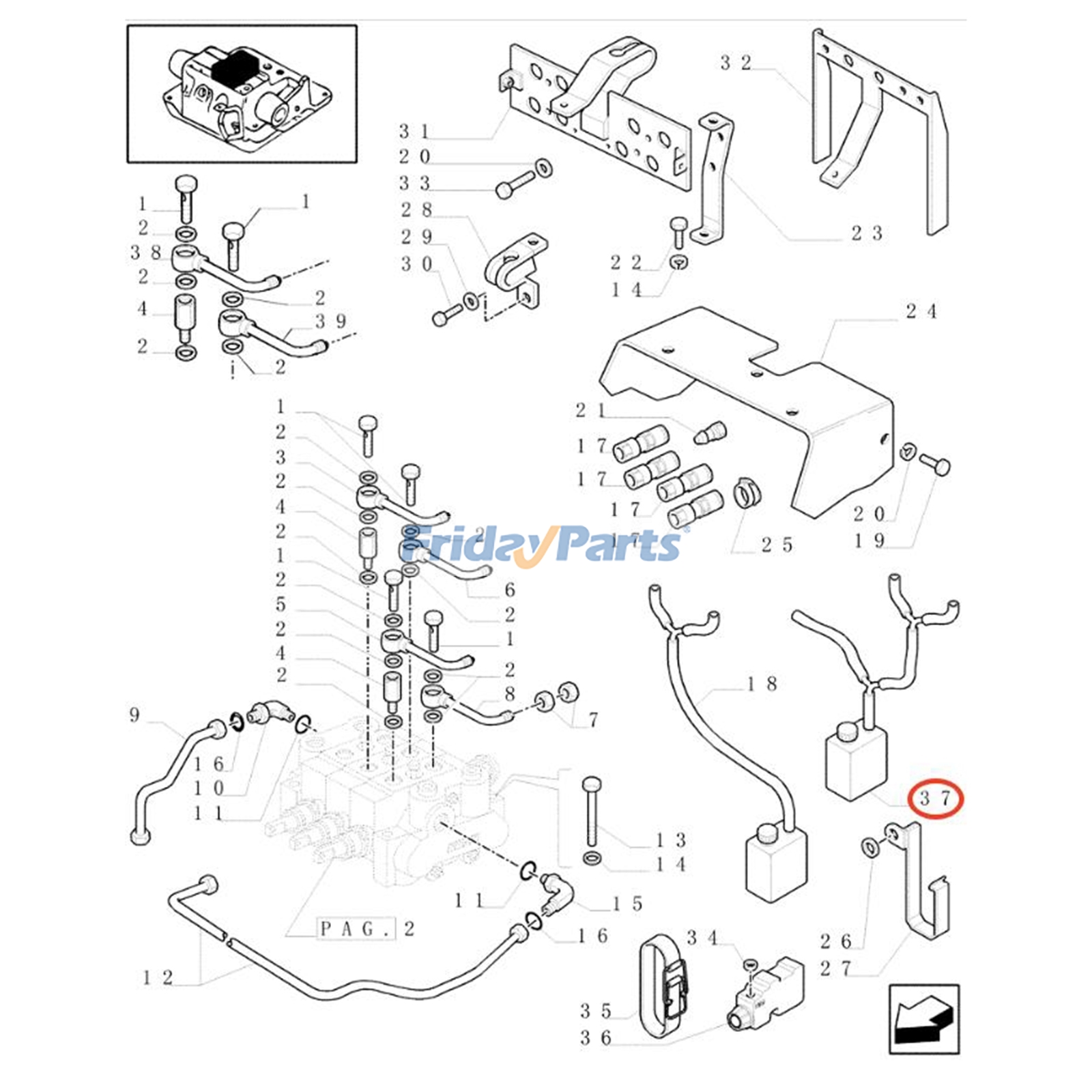  Hydraulic Oil Tank without Hose For New Holland