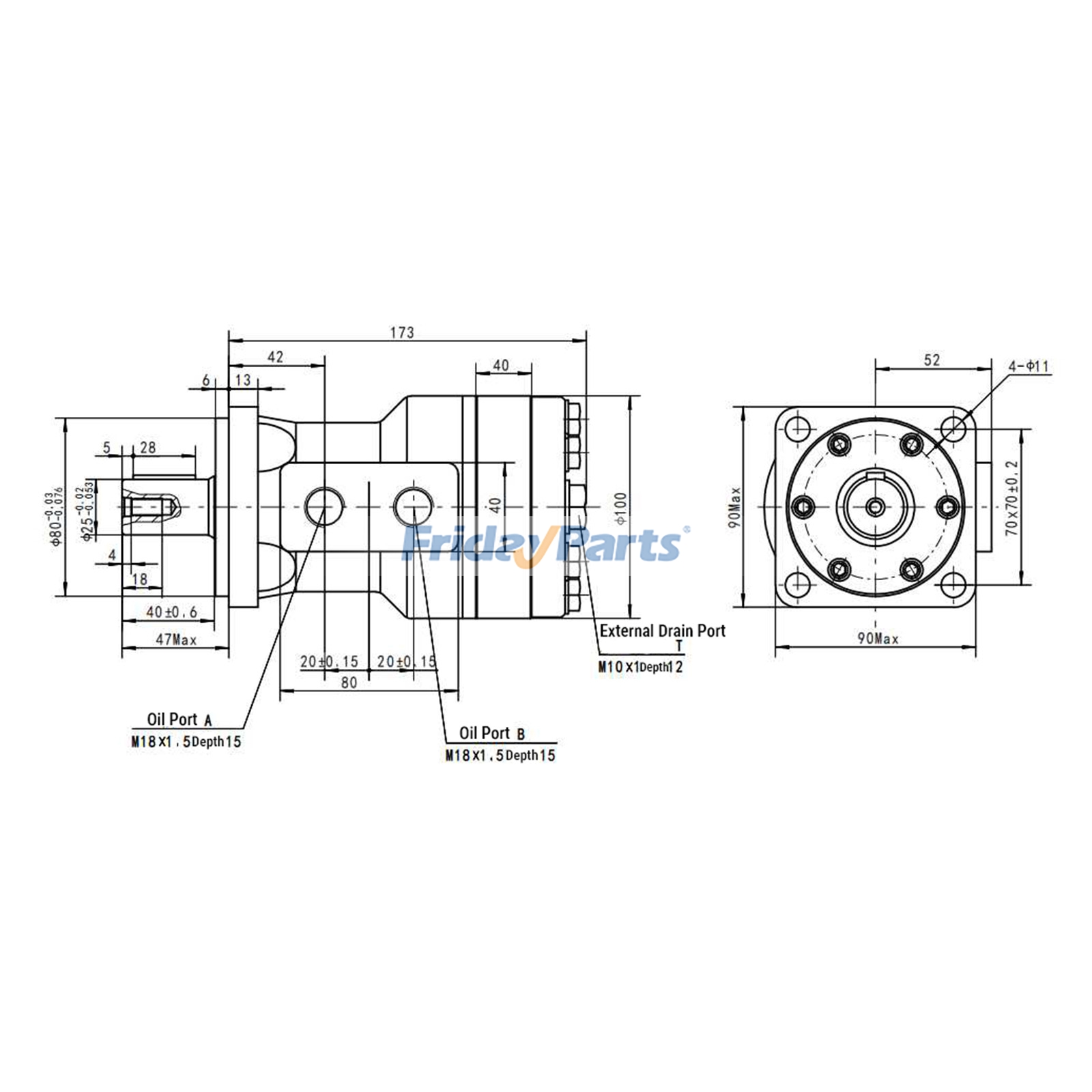 Hydraulic Orbital Motor for Tractor