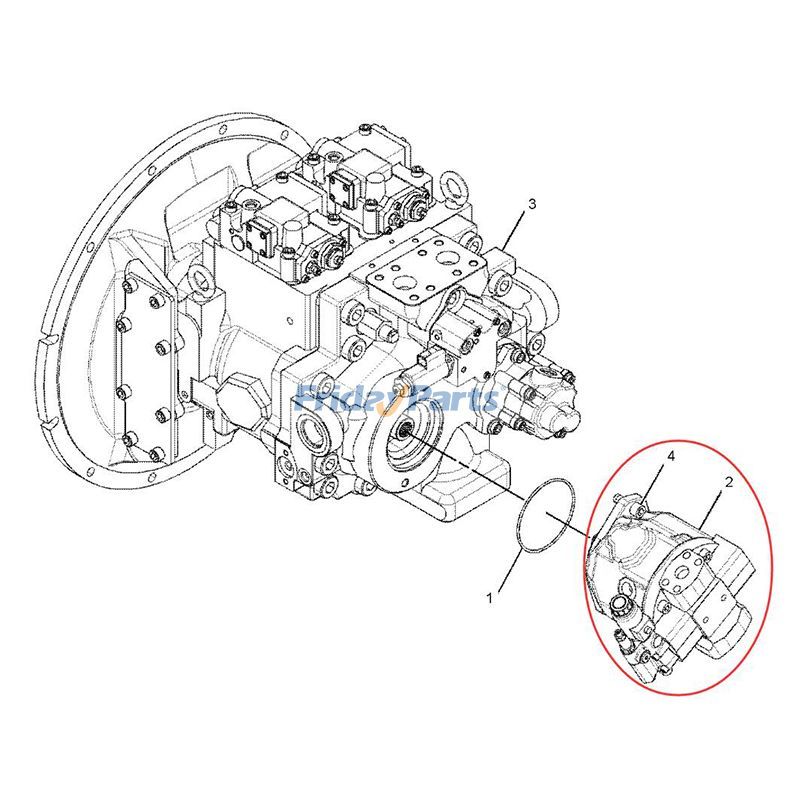 Hydraulic Piston Pumperpillar CAT 340D 340D2 for Engine,Excavator