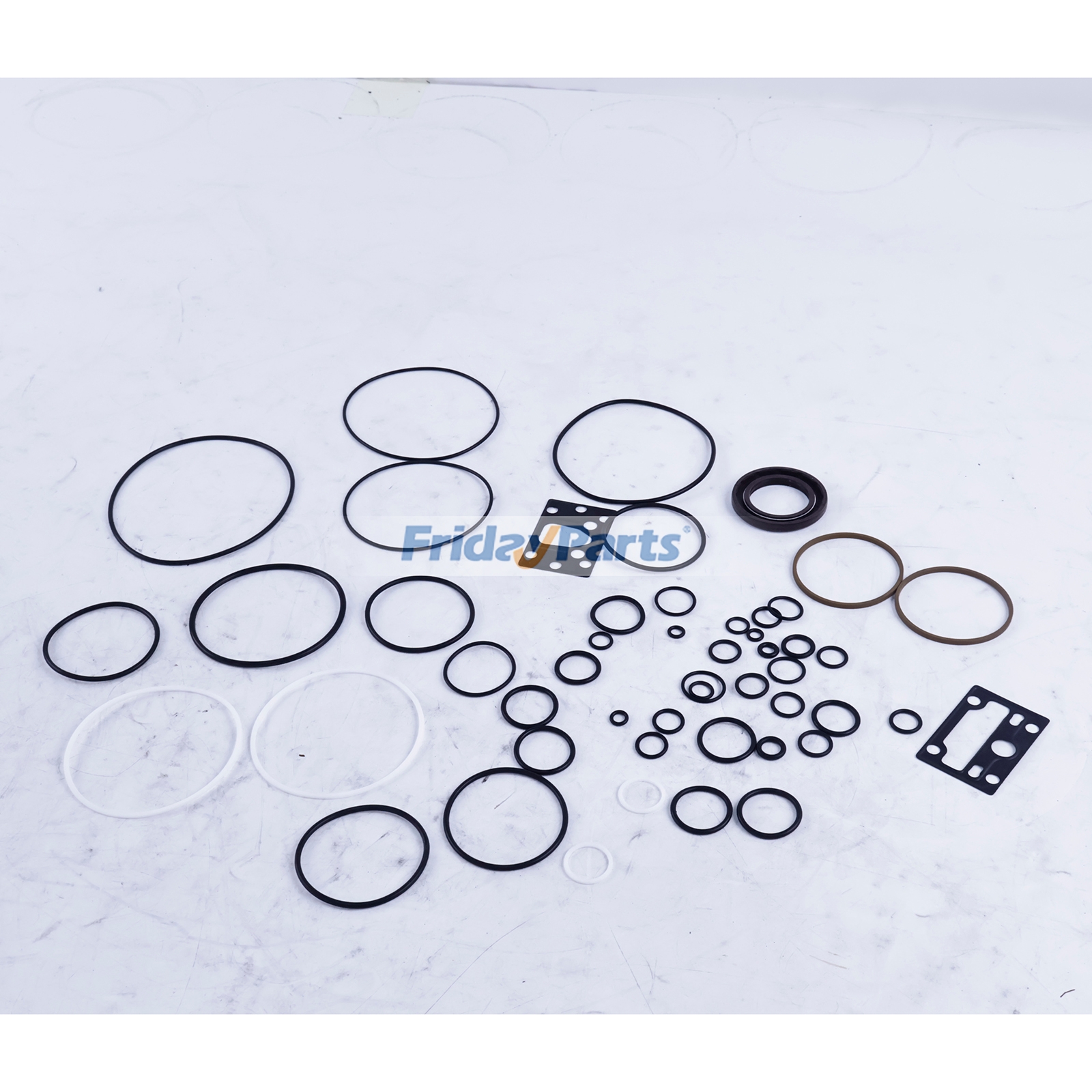 Kit de juntas para bomba de pistón de émbolo hidráulico compatible con Rexroth A4VG28DA13R/32R-NSC10K015EH-SK de FridayParts