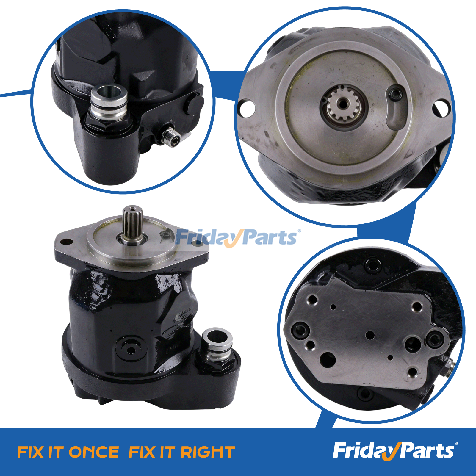 Hydraulic Pump 1343659C2 for CASE Tractor 5140 5150 5220 5230 5240 5120 5250 5130 for less