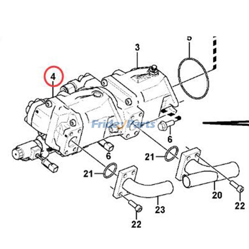 FridayParts Knickgelenkte Dumper mit Hydraulikpumpe