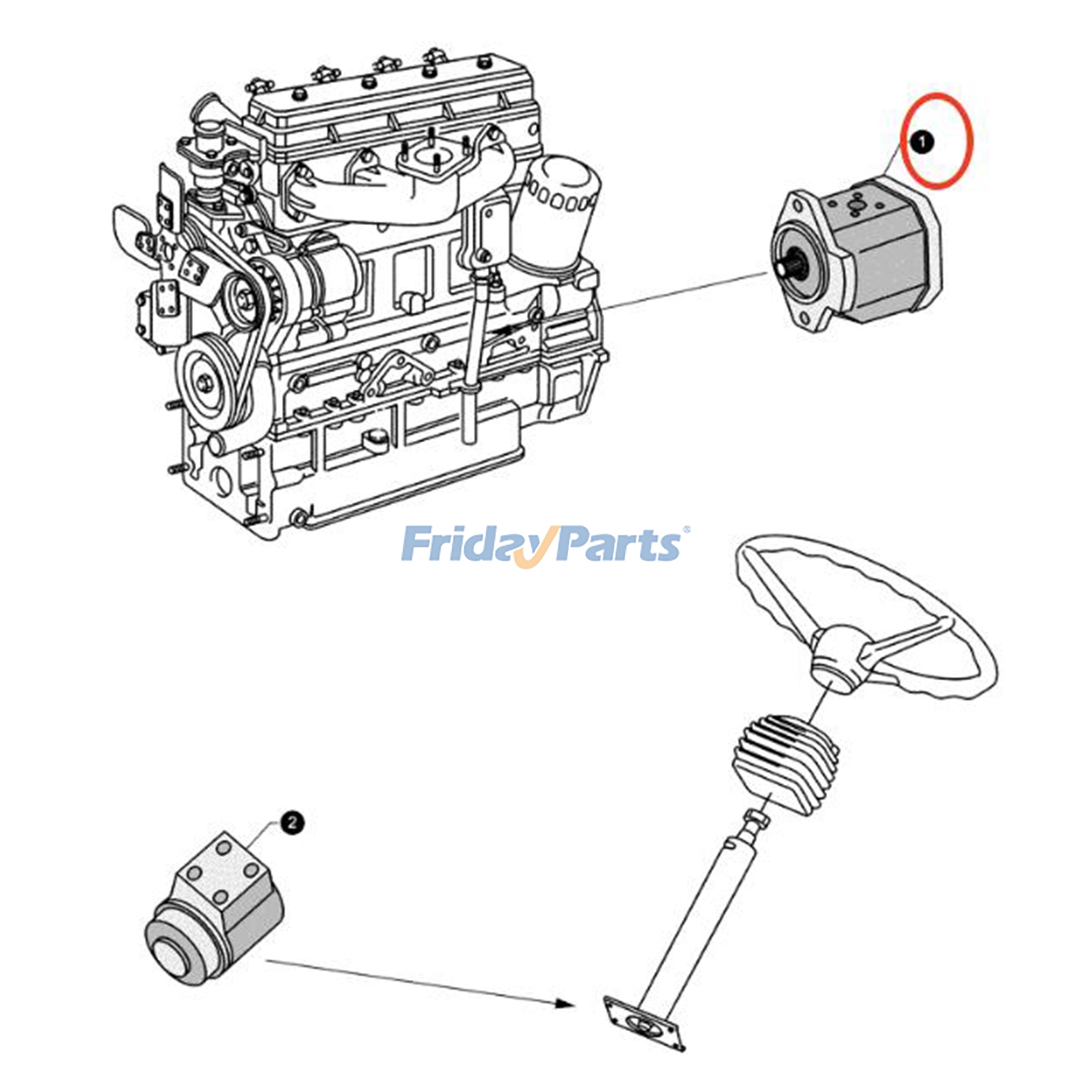 CASE用用CASEトラクターMX135 MX100C MX100 MX80C MX110 MX90C MX120用油圧ポンプ199142A4