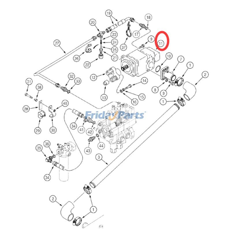 New Holland用ローダー用油圧ポンプ