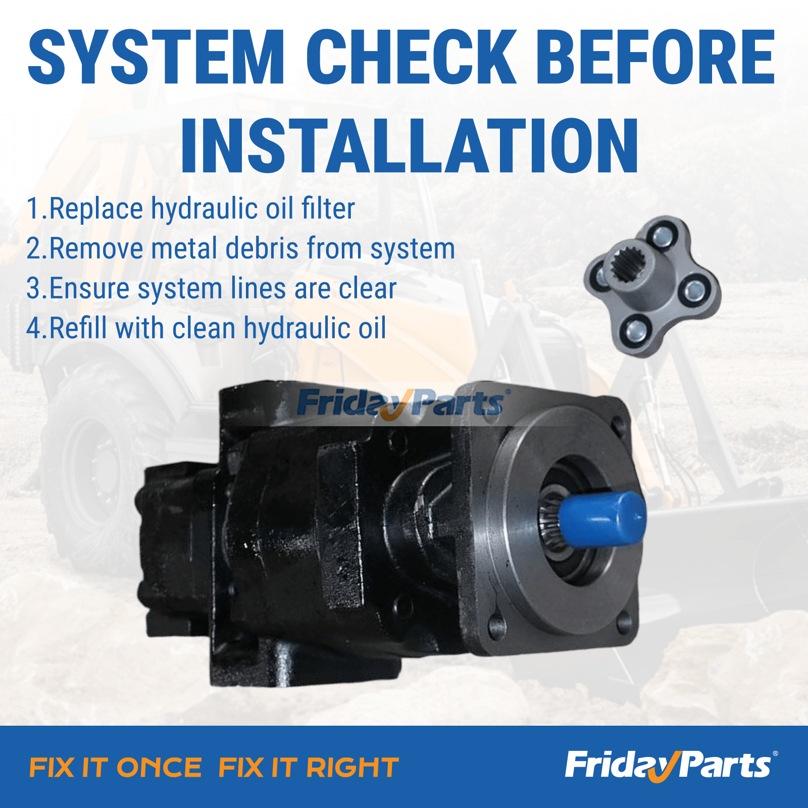 Hydraulic Pump For CASE Loader