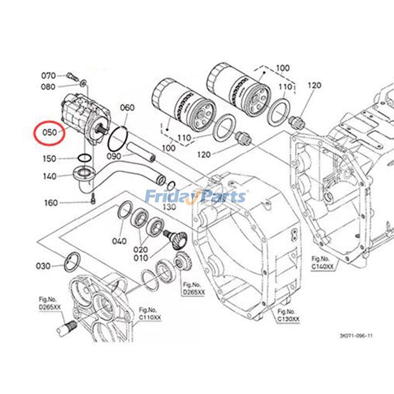 Hydraulic Pump 3K021-82200 for Kubota Tractor M704K M854K M954K for less