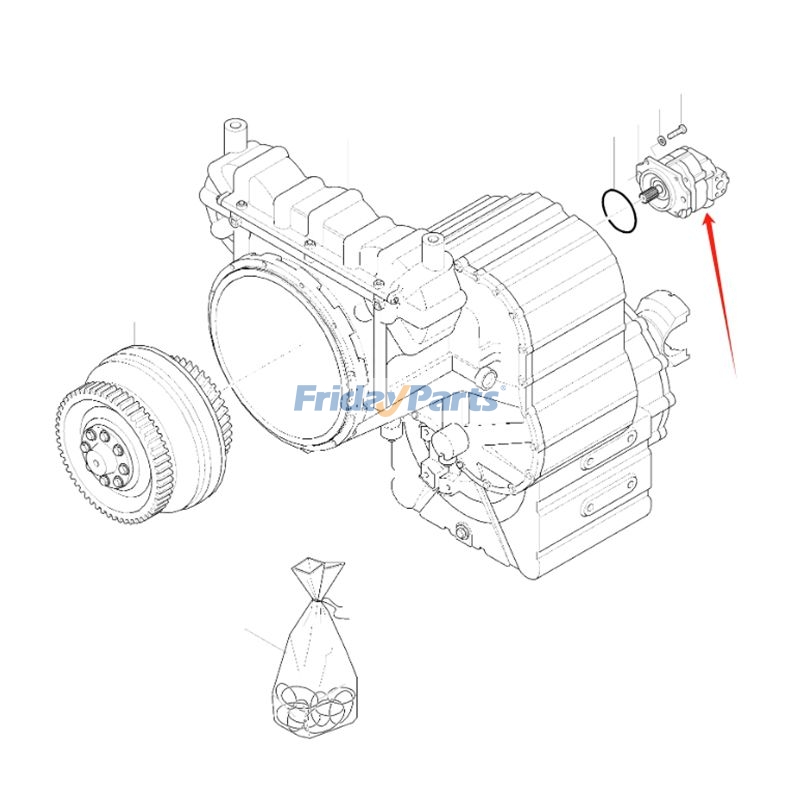 Bomba hidráulica 424-15-H1200 para cargadora de ruedas Komatsu WA420-3 Para KOMATSU