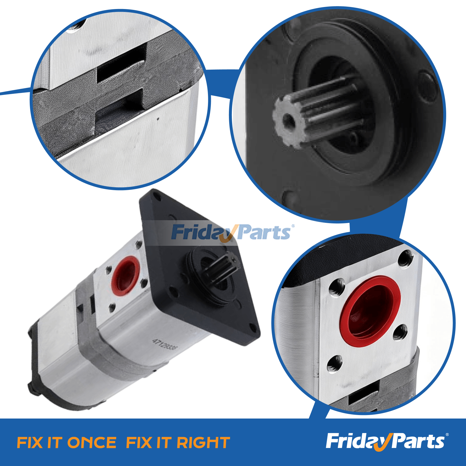 Hydraulic Pump 47129337 for CASE FARMALL 105N 75N 85C 95C JX1070U JX1080U JX1090U JX1095C JX1100U for less