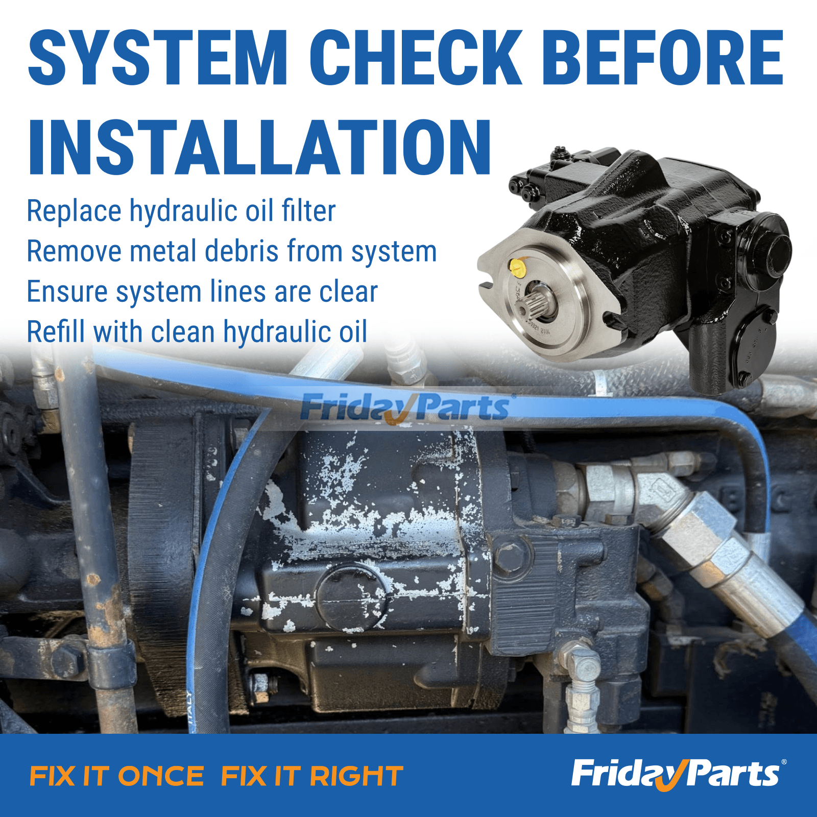 Pompe hydraulique Pour New Holland