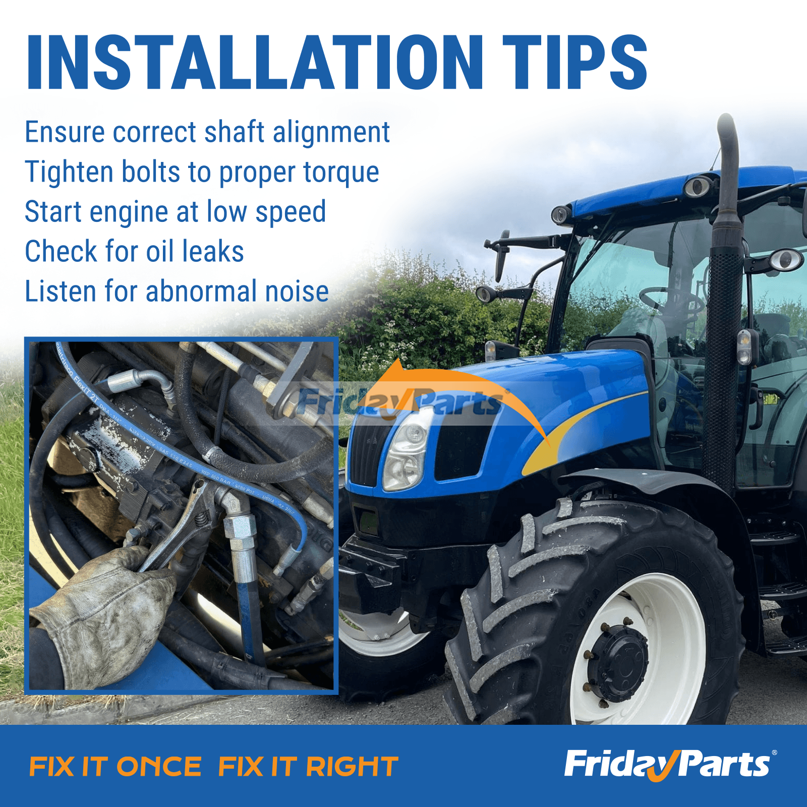 Pompe hydraulique de FridayParts