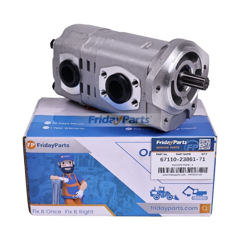 Pompe hydraulique 67110-23861-71 pour chariot élévateur Toyota 5FD25 5FD28 5FD30 5FG28 5FG30